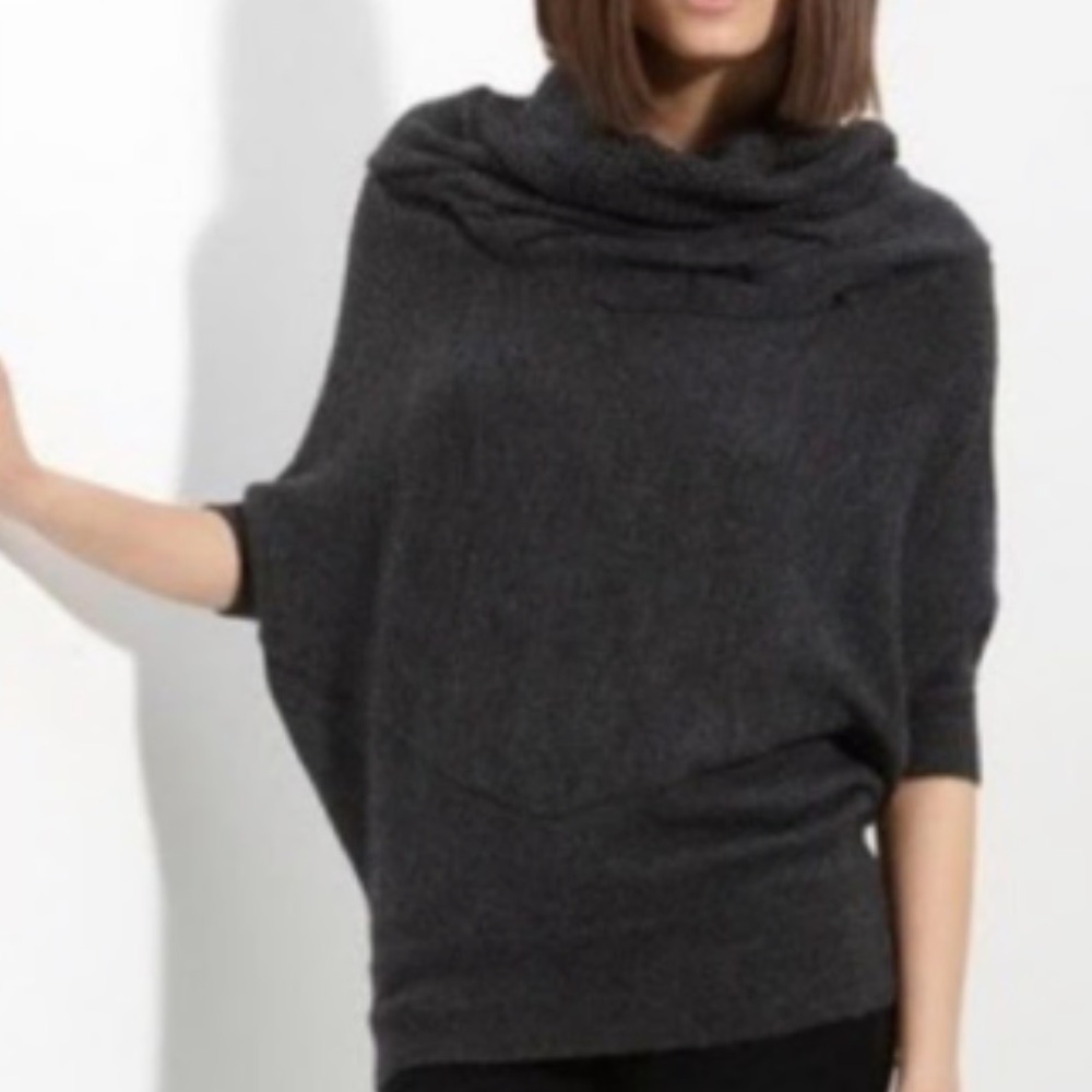 Vince Wool Alpaca Blend Cowl Neck Batwing Sweater